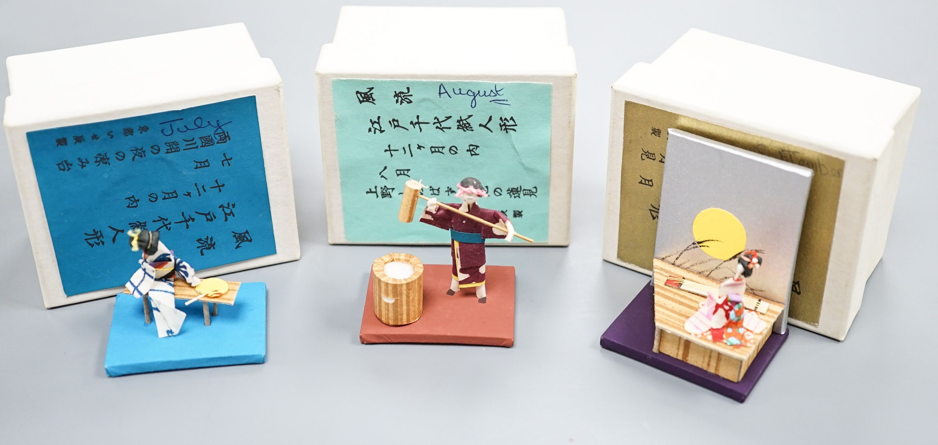 Japanese dolls- months of the year- 12 total
